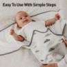 Soarwg Kids Pucksack 0–3 Monate Baby Schlafsäcke für Neugeborenen Kleinkinder Oeko-tex100 Swaddle Decke Pucktuch Babyschlafsa