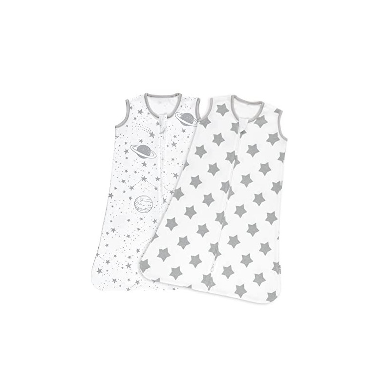 Babyschlafsack für Neugeborene, 0-6 Monate 0.5 TOG 100% Baumwolle, Oeko-tex100 ärmellose Wickeldecke, Unisex, für Jungen und Babyschlafsack für Neugeborene, 0-6 Monate 0.5 TOG 100% Baumwolle, Oeko-tex100 ärmellose Wickeldecke, Unisex, für Jungen und