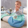 Sterntaler Funktionsschlafsack für Kleinkinder, Esel Emmi, Ganzjährig, Wärmeregulierung, Reißverschluss, 70 cm, Blau/Mehrfarb