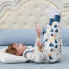 MIKAFEN Baby Schlafsack Winter mit Füßen 2.5 Tog 100% Baumwolle Kinder winterschlafsack für Jungen und Mädchen 90cm/Höhe95-10