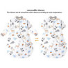 Chilsuessy Baby Schlafsack Winter mit abnembar Langarm Wattiert Babyschlafsack Kleine Kinder Ganzjahres Schalfsack Schlafanzu