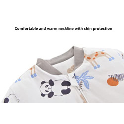 Chilsuessy Baby Schlafsack Winter mit abnembar Langarm Wattiert Babyschlafsack Kleine Kinder Ganzjahres Schalfsack Schlafanzu