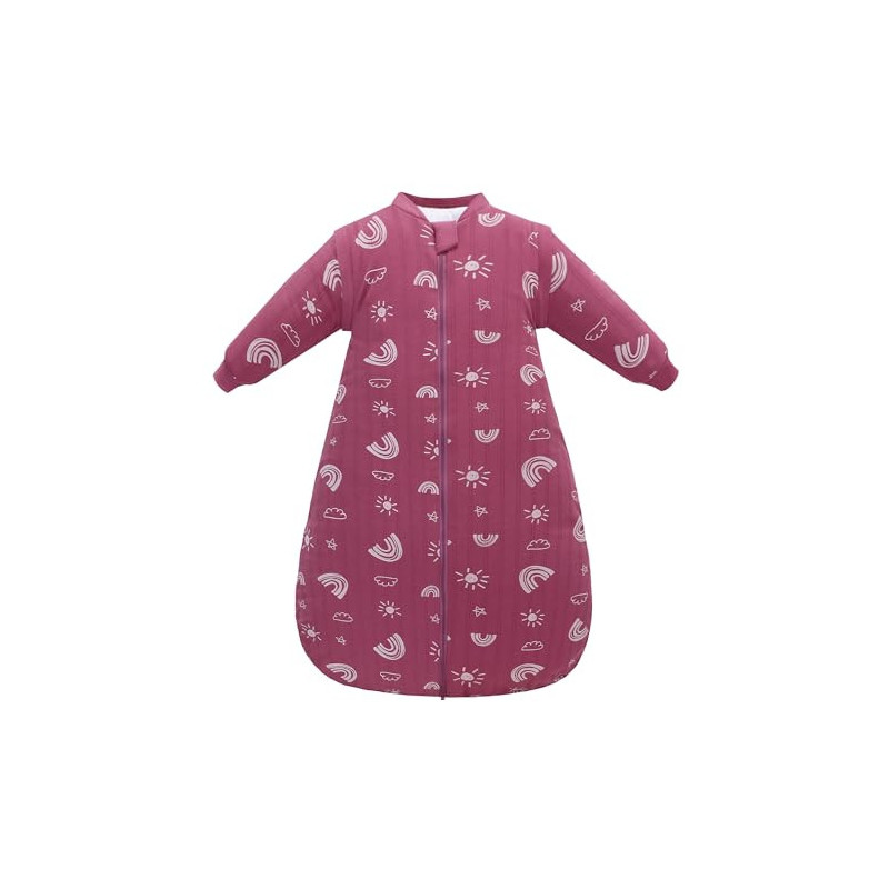 amo nenes Babyschlafsack 2.5 TOG, Baby Autumn Winter Long Sleeve Schlafsack, 100% Baumwolle, abnehmbare Ärmel, Length 72cm, 0 amo nenes Babyschlafsack 2.5 TOG, Baby Autumn Winter Long Sleeve Schlafsack, 100% Baumwolle, abnehmbare Ärmel, Length 72cm, 0