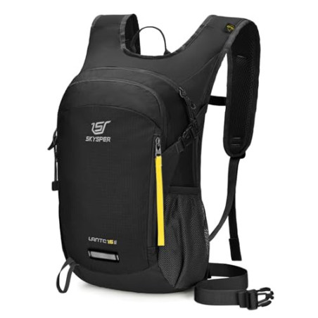 SKYSPER Rucksack Herren 15L Wanderrucksack mit Rückenbelüftung Tagesrucksack Travel Daypack Camping Wandern