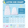 Lictin Babyschlafsack 2,5 TOG, Winter-Babyschlafsack, tragbare Wickeldecke mit 2-Wege-Reißverschluss, mit Verstellbarer Länge