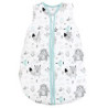 TupTam Ganzjahresschlafsack 2.5 TOG wattiert ärmellos Baby Schlafsack OEKO-TEX, Farbe: Bären/Füchse/Mint, Größe: 68-74