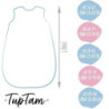 TupTam Ganzjahresschlafsack 2.5 TOG wattiert ärmellos Baby Schlafsack OEKO-TEX, Farbe: Bären/Füchse/Mint, Größe: 68-74
