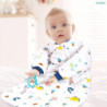Schlafsack Baby Winter, Baby Schlafsack 3.5 Tog mit Abnehmbaren Langen Ärmeln Bio Baumwolle Babyschlafsack für Säuglinge Klei