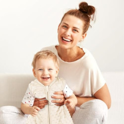 Yoofoss 2er Pack Schlafsack Baby Herbst Baumwolle 1.5 TOG Weich Babyschlafsack Neugeborene im 6-12 Monaten Perfekte für Frühl