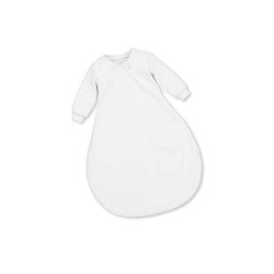 Sterntaler Leichter Schlafsack für Babys, Mit Ärmeln, Reißverschluss, Größe: 56, Weiß