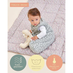 molis&co - Baby Schlafsack ärmellos - Ideal für den Winter - Babyschlafsack tog 2.5 ohne Ärmel - 100% Baumwolle  Oeko-TEX 100