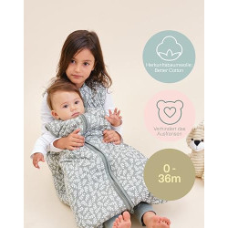 molis&co - Baby Schlafsack ärmellos - Ideal für den Winter - Babyschlafsack tog 2.5 ohne Ärmel - 100% Baumwolle  Oeko-TEX 100