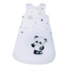 Herding Baby Best Baby-Schlafsack, Panda Motiv, 70 cm, Seitlich umlaufender Reißverschluss und Druckknöpfe, Weiß