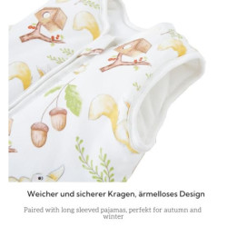 Chilsuessy Baby Schlafsack mit Füße 2er Pack 2.5 Tog Ganzjahres Schlafsack Baby Schlafsäcke Babyschlafsack mit Beinen für Säu
