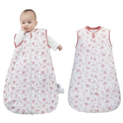 Baby-Schlafsack mit Reißverschluss, 100% Baumwolle für Winter ärmellos Wickeldecke, Schlafsack, warmer Schlafanzug  Linienpfl