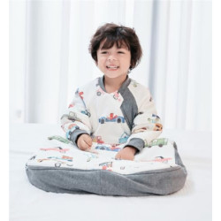 Chilsuessy Baby Schlafsack Winter mit abnembar Langarm Warm Wattiert Babyschlafsack Kinder Ganzjahres Schalfsack für Jungen u