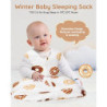 Lilian&Gema Schlafsack Baby 2.5 TOG Baumwolle Winterschlafsack Baby Warm Baby Schlafsack Weich Baby Schlafsack Neugeboren Sch