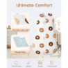 Lilian&Gema Schlafsack Baby 2.5 TOG Baumwolle Winterschlafsack Baby Warm Baby Schlafsack Weich Baby Schlafsack Neugeboren Sch