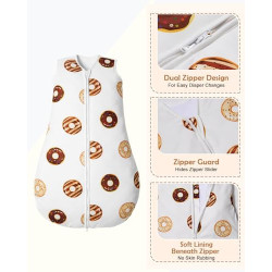 Lilian&Gema Schlafsack Baby 2.5 TOG Baumwolle Winterschlafsack Baby Warm Baby Schlafsack Weich Baby Schlafsack Neugeboren Sch