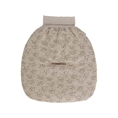 Sterntaler Baby Unisex Strampelnest Baby Strampelnest wattiert Elefant Eddy - Stramplenest, Puckschlafsack, Baby-Schlafsack -