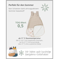 ULLENBOOM Schlafsack Baby 0-3 Monate, 56/62, OEKO-TEX Materialien, Waldfreunde  Made in EU , 2,5 TOG - Baby Schlafsack Neugeb