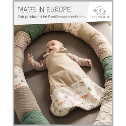ULLENBOOM Schlafsack Baby 0-3 Monate, 56/62, OEKO-TEX Materialien, Waldfreunde  Made in EU , 2,5 TOG - Baby Schlafsack Neugeb