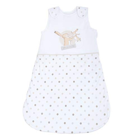 Herding Weißt du eigentlich wie lieb… Baby-Schlafsack, 70 cm, Seitlich umlaufender Reißverschluss und Druckknöpfe, Weiß