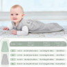 Looxii 2er Pack Baby Schlafsack Sommer 100% Baumwolle Sommerschlafsack 0.5 Tog Babyschlafsack 71 cm für Jungen Mädchen Neugeb