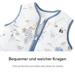 Chilsuessy Baby Schlafsack mit Füßen 2er Pack 2.5 Tog Kinder Ganzjahres Schlafsack Warm Baby Schlafsack mit Beinen Winter, 2.