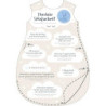 Sterntaler Baby-Schlafsack, Esel Emmi, Reißverschluss und Knöpfe, Größe: 50/56, Hellblau