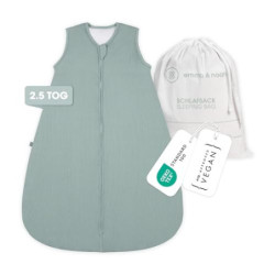 emma & noah Baby Schlafsack 2.5 TOG, Strampelsack für den Herbst und Winter in vielen Farben, Bio-Baumwolle, OEKO-TEX Zertifi
