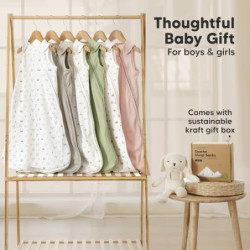 KeaBabies 2er-Pack Bio-Schlafsäcke 100% Baumwolle – Babyschlafsack, tragbare Babydecke, Schlafsack für Babys, Pucksack für Kl