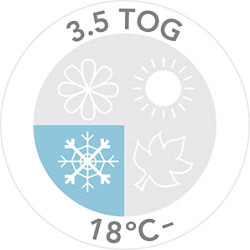 schlummersack Baby Winter Schlafsack mit Füßen Bio Baumwolle 3.5 Tog 80 cm Polarfreunde | Schlafsack mit Beinen und verlänger