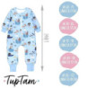 TupTam Baby Schlafsack mit Füßen und Ärmel OEKO-TEX zertifizierte Materialien Winterschlafsack, Farbe: Piraten Affe Qualle Ka