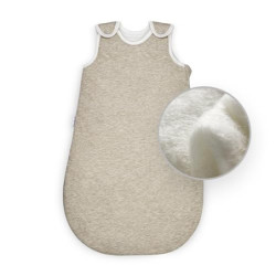 Ehrenkind® Ganzjahres-Schlafsack Rund mit Wollfüllung | 100% Bio-Baumwolle mit 100% Wolle Füllung Baby-Schlafsack | OEKO-TEX 
