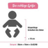 Ehrenkind® Ganzjahres-Schlafsack Rund mit Wollfüllung | 100% Bio-Baumwolle mit 100% Wolle Füllung Baby-Schlafsack | OEKO-TEX 