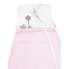 Sterntaler Schlafsack für Kleinkinder, Ganzjährig, Wärmeregulierung, 2-Wege-Reißverschluss, Größe: 80, Emmi Girl, Weiß/Rosa
