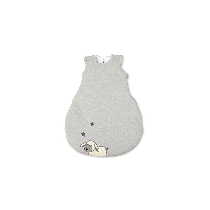 Sterntaler Schlafsack Schaf Stanley für Babys, Reißverschluss und Knöpfe, Größe: 50/56, Grau Sterntaler Schlafsack Schaf Stanley für Babys, Reißverschluss und Knöpfe, Größe: 50/56, Grau
