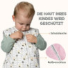 Sweety Fox Schlafsack mit füßen winter  2.5 tog  - 100% Bio-Baumwolle OEKO-TEX zertifizierte Schadstofffrei - Winterschlafsac