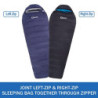QEZER Daunenschlafsack Winter Schlafsack Outdoor -8°C bis -23°C Daunen Schlafsack 4 Jahreszeiten 2200g  für Camping,Wandern u