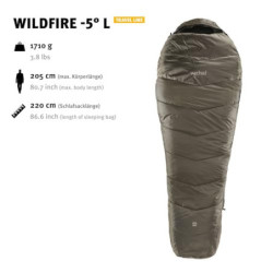 Wechsel Mumienschlafsack Wildfire -5°C Outdoor 4 Jahreszeiten Winter Schlafsack L