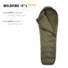Wechsel Mumienschlafsack Wildfire -5°C Outdoor 4 Jahreszeiten Winter Schlafsack L