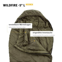 Wechsel Mumienschlafsack Wildfire -5°C Outdoor 4 Jahreszeiten Winter Schlafsack L