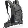 buffup®fahrradrucksack wasserdicht,trinkrucksack fahrrad,wanderrucksack klein,mtb rucksack,15L grau 