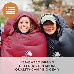 Hyke & Byke Quandary -10 Grad Daunenschlafsack für Wanderungen und Camping – Schlafsack Winter – Schlafsack Leicht – Schlafsa