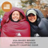 Hyke & Byke Quandary -10 Grad Daunenschlafsack für Wanderungen und Camping – Schlafsack Winter – Schlafsack Leicht – Schlafsa
