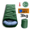 3,5 kg Schwerer und verdickter Winterschlafsack -15 ℃ -25 ℃ Kältesicherer und wasserdichter Warmer Outdoor-Schlafsack aus Bau