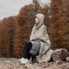 Camping-Schlafsäcke, tragbarer Kapuzenponcho für Herren und Damen, Winter-Schlafsack, Umhang, Winter-Camping-Poncho, Lazy Qui