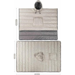 Camping-Schlafsäcke, tragbarer Kapuzenponcho für Herren und Damen, Winter-Schlafsack, Umhang, Winter-Camping-Poncho, Lazy Qui