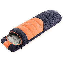 CIYAZA Daunen-Reiseschlafsack/Herbst- und Winter-Schlafsack mit Einzelnähten/Warmer Schlafsack für Erwachsene, leicht